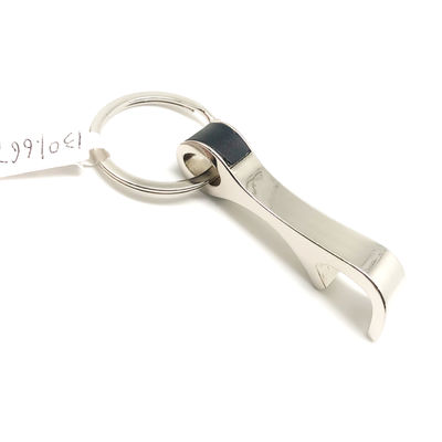 Shinny Nickel Keychain Bottle Opener Soupvenir Combination