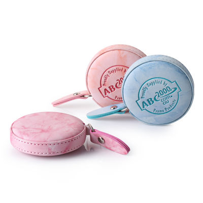 Màu sắc tùy chỉnh PU ABS Tape Measure hai mặt 150mm / 60inch Range Retractable Ruler trong Polybag