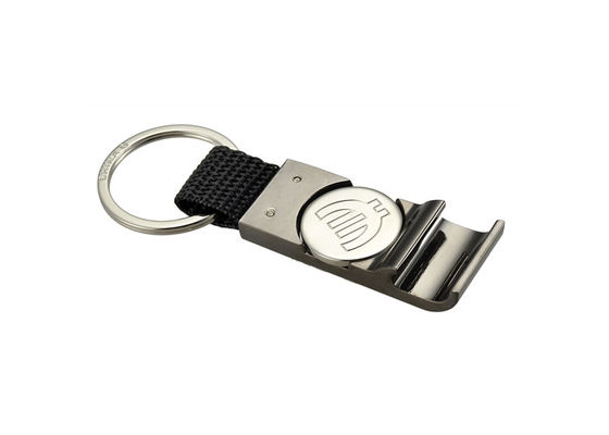 Nylon PU Chủ sở hữu móc khóa kim loại