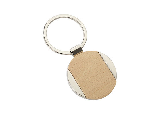 Vòng đeo khóa bằng kim loại bằng gỗ niken sắt Beech