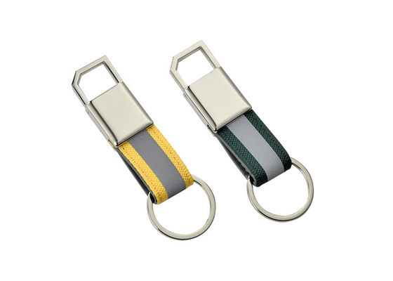 Dây đeo kim loại Snap Hook Key Ring Độ dày 9mm Giá đỡ chìa khóa bằng vải sáng màu Quà lưu niệm