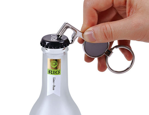 Hình dạng chìa khóa được cá nhân hóa Dụng cụ mở chai bằng kim loại Móc khóa Bạc cổ điển