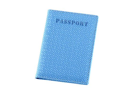 Dệt Pu Leather Passport Chủ Hộ chiếu Phụ nữ Quà tặng Quảng cáo Hình chữ nhật