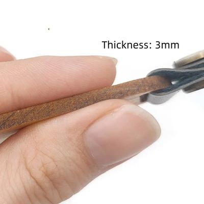 Móc khóa gỗ hình thoi tùy chỉnh 14g Watel Walnut khắc cá nhân