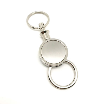 Silver Logo Customized Logo Metal Keychain Holder (tạm dịch: Máy giữ khóa kim loại)