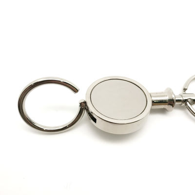 Silver Logo Customized Logo Metal Keychain Holder (tạm dịch: Máy giữ khóa kim loại)