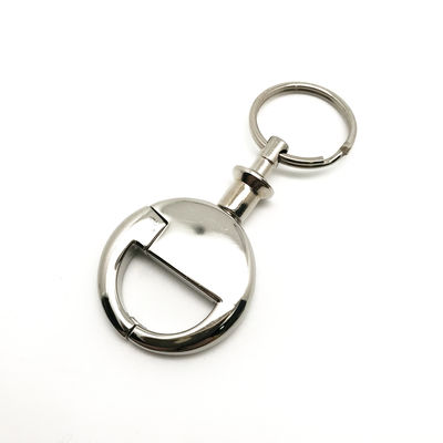 Màu bạc Key Fob có thể rút ra với tùy biến logo màu bạc