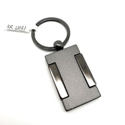 MOQ 500 Màu súng đen Metal Keychain Holder với Logo tùy chỉnh cho