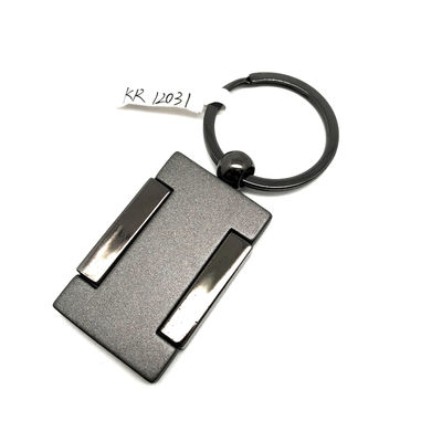 MOQ 500 Màu súng đen Metal Keychain Holder với Logo tùy chỉnh cho