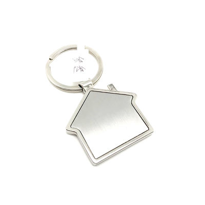 OEM Gói chìa khóa bằng hợp kim kẽm 44x75x6mm Màu bạc