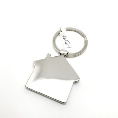 OEM Gói chìa khóa bằng hợp kim kẽm 44x75x6mm Màu bạc
