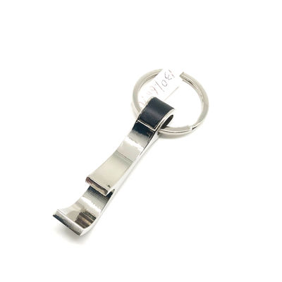Shinny Nickel Keychain Bottle Opener Soupvenir Combination