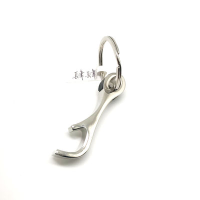 Shinny Nickel Keychain Bottle Opener Soupvenir Combination