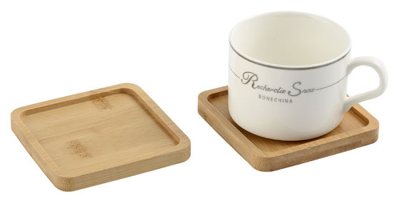6- Cork / PU Coaster Cups Set với cơ sở thiết kế đặc biệt hấp thụ