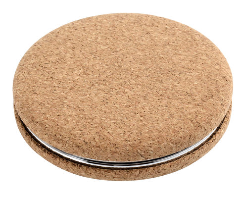 Custom PU Double Side Logo Pocket Mirror Compact Gập lại cho On the Go Beauty