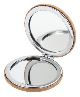 Custom PU Double Side Logo Pocket Mirror Compact Gập lại cho On the Go Beauty