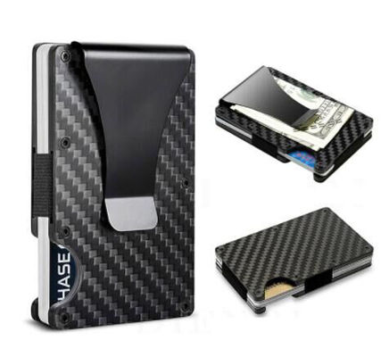 Máy chủ thẻ tín dụng nhôm PU ví RFID ngăn chặn tổ chức cho 8-10 thẻ