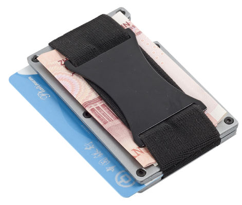 Classic PU Aluminum RFID Blocking Wallet tổ chức bảo vệ 8-10 thẻ
