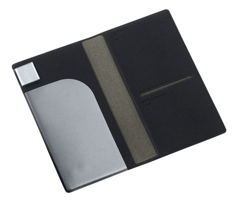 Mô hình dệt phù hợp với nhu cầu của bạn PU Da Hành trình Passport Holder chống nước 4 Card Slots ID Window
