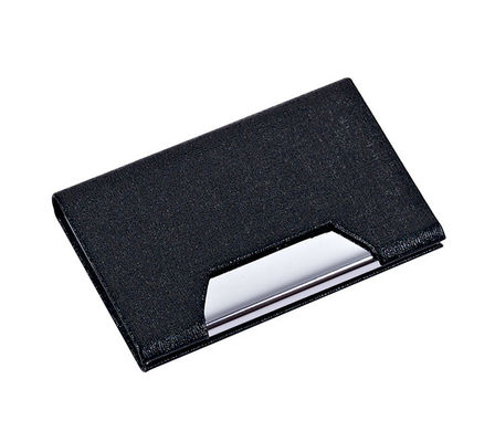 Metal PU thẻ chủ sở hữu thẻ kinh doanh Snap Closure phù hợp với 50 thẻ kinh doanh cho nam / nữ