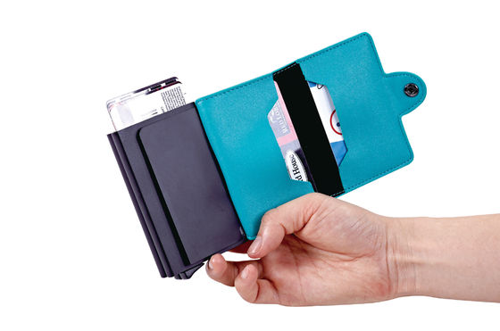 RFID Magnet Closure Credit Card Holder Wallet hình chữ nhật để quảng bá và quà lưu niệm