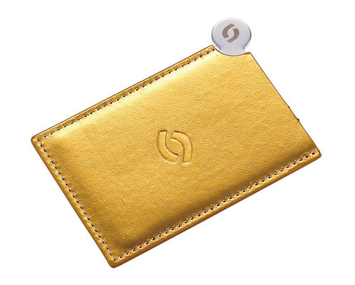 Custom Logo PU Pocket Mirror với thiết kế gấp và phóng to 1x