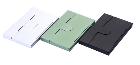 Slim Metal Metal Card Case / Người giữ thẻ kinh doanh với nút đóng nhanh