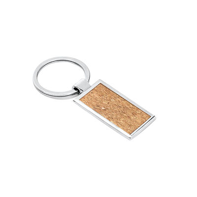 Nhựa gỗ có thể tùy biến Keychain khắc gỗ tự nhiên thân thiện với môi trường