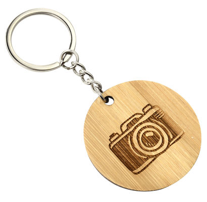 Cá nhân hóa Độ bền cao Keychain gỗ khắc cho tùy chỉnh khắc công ty Cảm ơn quà tặng