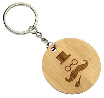 Khắc móc khóa gỗ dày 2-10mm cho sự kiện công ty, cá nhân hóa và trang trí