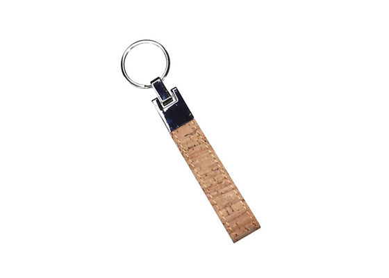 Móc khóa da trơn Cork 12mm Móc khóa da số lượng lớn Quà tặng lưu niệm Quảng cáo