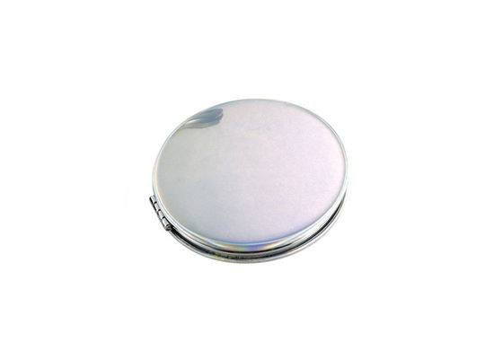 Màu thạch ABS Gương bỏ túi mỹ phẩm Debossing Độ dày 10mm Gương cầm tay nhỏ