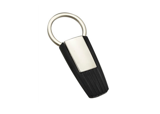 Nhựa ABS Kéo Ngoài Giá đỡ chìa khóa Hình thang Biểu tượng kim loại Móc khóa Mạ bạc mạ điện