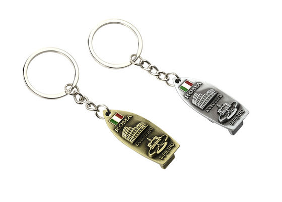 Bullet Móc khóa kim loại dễ thương Kẽm Hợp kim kim loại Mở nắp Móc khóa Dày 15mm