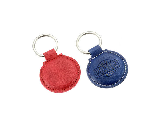 Debossing Logo Dây đeo chìa khóa bằng da PU Độ dày 6,5mm