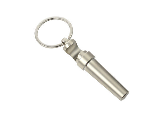 Móc khóa đa năng Dụng cụ mở chai bằng kim loại Giá đỡ chìa khóa Bạc 17mm