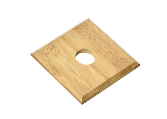 In UV Đế lót bằng gỗ vuông 10x 1cm Đế lót đồ uống bằng tre