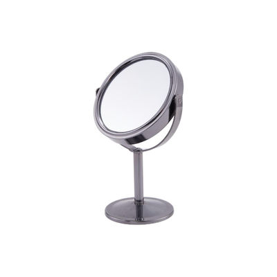 Giá tốt Chiếc gương mặt mặt trần bằng da màu bạc đẹp / trang điểm gương mặt trần với độ phóng to 2X trực tuyến