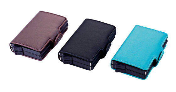 Giá tốt RFID Magnet Closure Credit Card Holder Wallet hình chữ nhật để quảng bá và quà lưu niệm trực tuyến