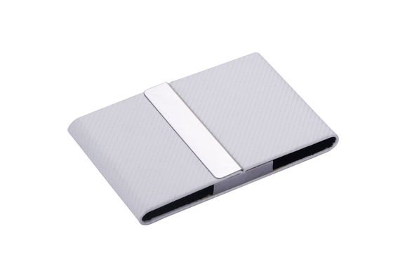 Giá tốt Máy cầm thẻ nhận dạng kim loại PU thanh lịch cho triển lãm thương mại và sự kiện trực tuyến