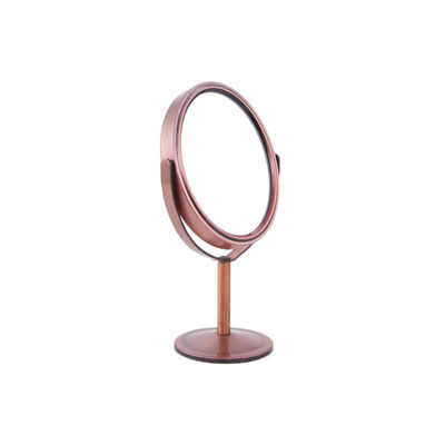 Giá tốt Bàn quay 360 độ Vanity Makeup Mirror Stand với tăng cường hai mặt 1X / 2X trực tuyến