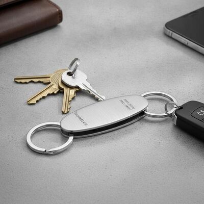 Chất lượng Unisex hấp dẫn thép Keychain kết hợp thực tế Split Ring Type hoàn hảo cho quản lý chìa khóa và hàng ngày nhà máy