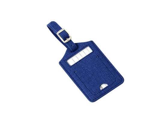 Giá tốt Pantone màu vải hình chữ nhật Thẻ hành lý du lịch Quà tặng quảng cáo da Pu trực tuyến