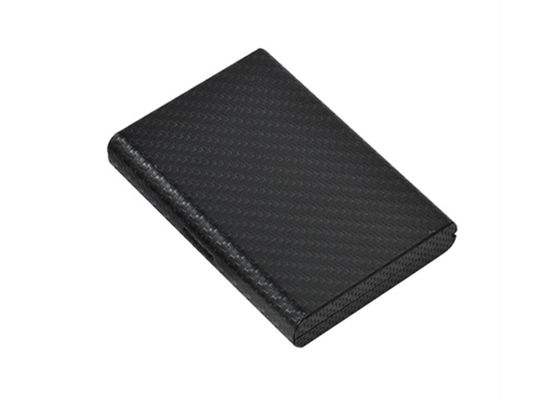 Giá tốt Ví tổ chức thẻ tín dụng bằng sợi carbon Ví RFID Da chặn bằng nhôm trực tuyến
